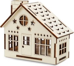 Drevená chalupa s LED sviečkou KÚZLO DREVA