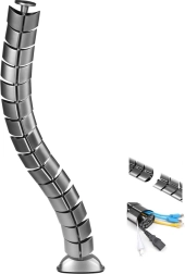 Organizér káblov na stôl MACLEAN MC-768 S, strieborný