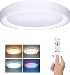 Solight LED stropné a nástenné svietidlo Floco s diaľkovým ovládaním
