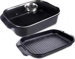 Granitová rímska misa s vekom 3v1 GRANDE 41 × 26 × 15 cm, 7 l