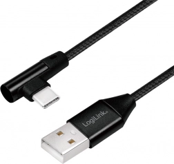 USB 2.0 kábel uhlový USB-C 0.3m