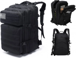 Taktický vojenský batoh 40–60 l čierny
