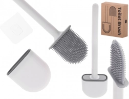 Silikónová WC kefa s držiakom – biela