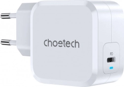 USB‑C nabíjačka 45 W s Power Delivery – Choetech (biela)
