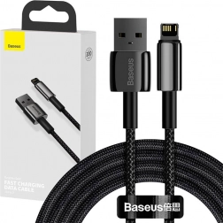 Baseus Tungsten Gold kábel USB – Lightning 2,4 A 2 m – čierna