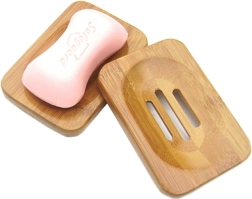 Drevená mydelnička z bambusu