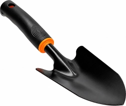 Široká kovová záhradná lopatka na presádzanie a sadenie rastlín 31 cm