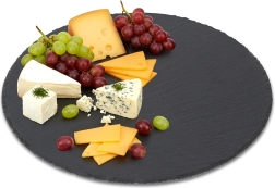 Okrúhla bridlicová servírovacia doska 30 cm