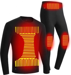 Vyhrievané termoprádlo set 4XL (tričko a legíny) s USB ohrevom