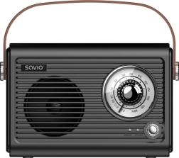 prenosné retro rádio s bluetooth, fm a usb‑c savio rs‑101