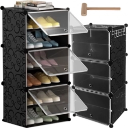 Modulárny botník so 6 úrovňami s dvierkami a vešiakom