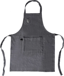 Bavlnená kuchynská zásterka s nastaviteľným viazaním a vreckom