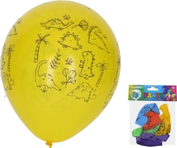Nafukovacie balóniky 30 cm – sada 5 ks, dinosaury