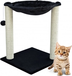 Hojdacia hamaka a škrabadlo pre mačky – čierne