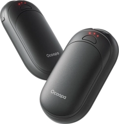Ocoopa ručný ohrievač 2x2500 mAh, USB-C, čierny