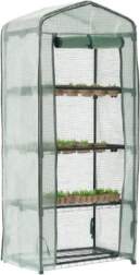 Balkónový fóliovník so štyrmi policami 69 × 49 × 160 cm