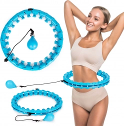 Masážny smart hula hoop s nastaviteľným priemerom na fitness