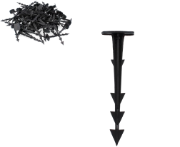 Sada 100 kolíkov na upevnenie agrotextílie 12,5 cm