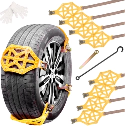 Protišmykové snehové návleky na pneumatiky – sada 8 ks