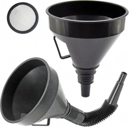 Veľký plastový palivový lievik s sítkom