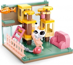 Sluban Mini Stavebnica Kútik pre mačky