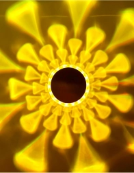 kryštálová LED stolová lampa s RGB podsvietením