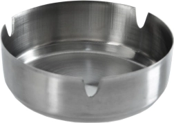 Okrúhly nerezový popolník 10 cm