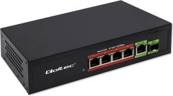 Switch Fast Ethernet PoE so 4x RJ45 PoE, 1x RJ45 Uplink a 1x SFP
