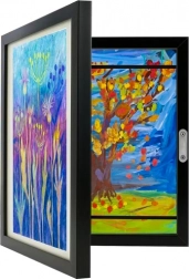 Umelecký rám na detské obrázky A4 s úložným priestorom na 150 prác KRUZZEL