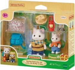 Sylvanian Families veľká expedícia – súrodenci Latte Cat Mick a Mabel