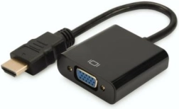 DIGITUS adaptér HDMI na VGA s 3,5 mm audio, 1080p