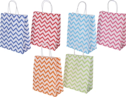 Darčeková papierová taška s farebným motívom