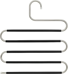 Protišmykový vešiak na nohavice v tvare S, 5 úrovní