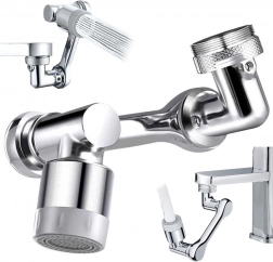 Otočný perlátor na batériu 1080° chróm