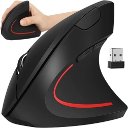 Bezdrôtová vertikálna ergonomická myš IZOXIS 2.4 GHz USB