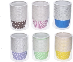 Cukrárenské košíčky biele a farebné 5 × 4 cm - 25 ks
