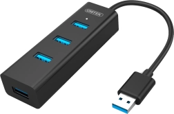 Hub 4x USB 3.0 s podporou BC1.2, čierny