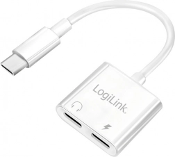 LogiLink USB‑C adaptér s nabíjaním 60 W PD a audio konektorom