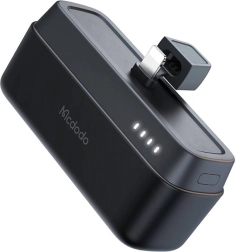 Mcdodo powerbanka 5000 mAh, 20W s konektorom Lightning (čierna)