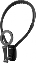 Magnetický držiak na krk POV PULUZ pre akčné kamery a telefóny (čierny)