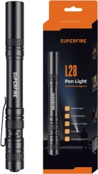 Vreckové svietidlo Superfire L28 121 lm, 5 W, dosvit 52 m