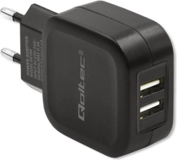 Sieťová nabíjačka Qoltec 17W 2xUSB