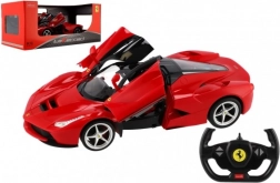 Diaľkovo ovládané auto FERRARI LAFERRARI 1:14 s otváracími dverami, 2,4 GHz, RASTAR, červené