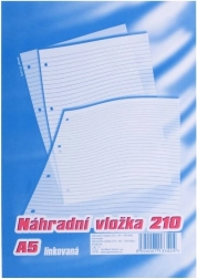 Náhradná náplň do karis bloku A5, linajkovaná, 100 listov