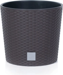 Kvetináč Rato Round s vložkou 40 cm umbra