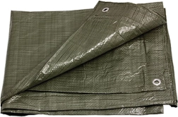Zelená krycia plachta s okami 3 × 5 m, 100 g/m²