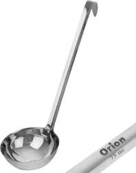 Oceľová naberačka 75 ml, 29 cm