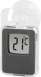 Okenný digitálny teplomer In/Out sivý