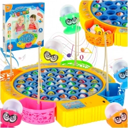 Rodinná zručnostná hra rybolov – 45 rybičiek a 4 prúty