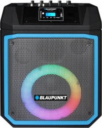 Prenosný párty reproduktor BLAUPUNKT MB06.2 s Bluetooth, FM, USB/SD, karaoke a LED